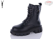 Ботинки Qq Shoes 5233 all black от магазина Frison