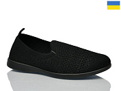 Слипоны Demur 6711 чорний от магазина Frison