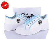 Кроссовки Взуття+ 17-2 білий-блакитний от магазина Frison