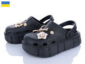 Кроксы Roks Progress 152-2-8 чорний от магазина Frison