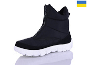 Ботинки Demur 1323 чорний біла підошва от магазина Frison