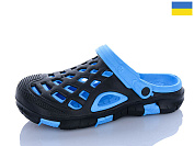 Кроксы Sanlin2 308 чорний-бірюза от магазина Frison