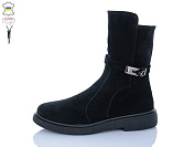 Ботинки Sali 181 чорний з чор-п.зима от магазина Frison