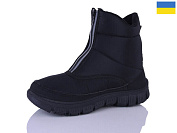 Ботинки Demur 1323 чорний чорна підошва от магазина Frison