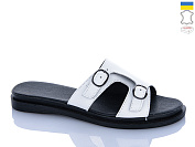 Шлепанцы Sali 111 білий к чор-п. от магазина Frison