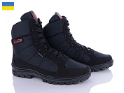 Ботинки Kindzer Kindzer BL410 чорний-червоний термо от магазина Frison