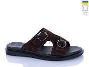 Шлепанцы Sali 112 шоколад з чор-п. от магазина Frison