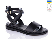 Босоножки Garti 145 чорний шкіра от магазина Frison