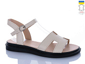 Босоножки Sali 513 бежевий к чор-п. от магазина Frison