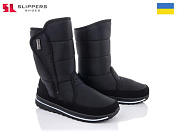 Дутики Slipers 3104 чорний от магазина Frison