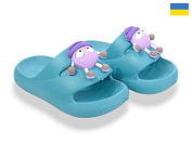 Шлепанцы Rai Shoes 335 бірюзовий от магазина Frison