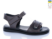 Босоножки Sali 702 коричневий к чор-п. от магазина Frison