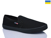 Слипоны Demur 6-042 чорний от магазина Frison