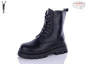 Ботинки Qq Shoes 5230 all black от магазина Frison