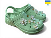 Кроксы Rai Shoes 413 фісташка от магазина Frison