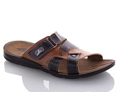 Шлепанцы Demur MK26-2-6844G black-camel от магазина Frison