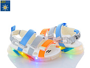 Босоножки Violeta DL48-CB17122 orange-grey-blue LED от магазина Frison