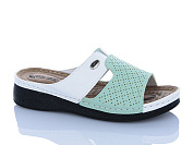Шлепанцы Sali One 209-04 біл-зелений от магазина Frison