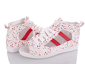 Кеды Viktoria CF017 white-red от магазина Frison