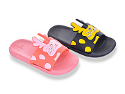 Шлепанцы Jibukang 01-758 black-pink mix от магазина Frison