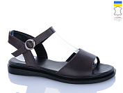 Босоножки Sali 508 коричневий к чор-п. от магазина Frison