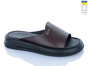 Шлепанцы Sali 504 коричневий к чор-п. от магазина Frison