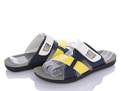 Шлепанцы Viktoria Ш41 white-yellow от магазина Frison