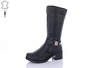 Сапоги Qq Shoes 244D black от магазина Frison