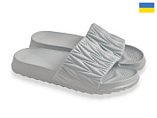 Шлепанцы Rai Shoes ДС81 сірий-блакитний от магазина Frison