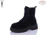Ботинки Qq Shoes 5235 cloth black от магазина Frison