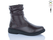 Ботинки Sali 9 коричневий к чор-п.зима от магазина Frison