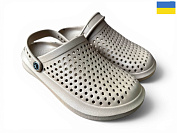 Кроксы Rai Shoes 204 бежевий от магазина Frison