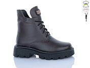 Ботинки Sali 55 коричневий к чор-п.зима от магазина Frison