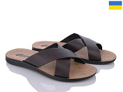 Шлепанцы Gurkem MK2026-005-1 коричневий батал от магазина Frison