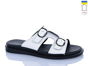 Шлепанцы Sali 112 білий чор-п. от магазина Frison