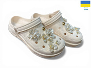 Кроксы Rai Shoes 413 кремовий от магазина Frison