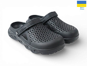 Кроксы Rai Shoes С92  чорний от магазина Frison