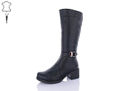 Сапоги Qq Shoes 608A black от магазина Frison