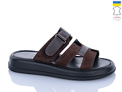 Шлепанцы Sali 5-1 коричневий з чор-п. от магазина Frison