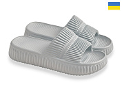 Шлепанцы Rai Shoes ДС79 сірий-блакитний от магазина Frison