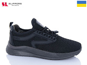 Кроссовки Slipers 2601 чорний от магазина Frison