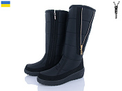 Сапоги Paolla T6C чорний от магазина Frison