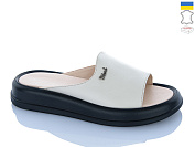 Шлепанцы Sali 504 бежевий к чор-п. от магазина Frison