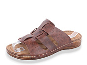 Шлепанцы Jumay Lexus 3 смужки коричневий от магазина Frison