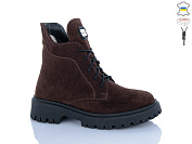 Ботинки Sali 5-6M шоколад з чор-п.зима от магазина Frison