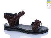 Босоножки Sali 13 шоколад з чор-п. от магазина Frison