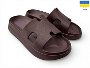 Шлепанцы Rai Shoes Е145 шоколад от магазина Frison