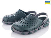 Кроксы Kredo Кредо 2091 хаки-серый от магазина Frison