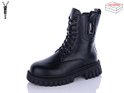 Ботинки Qq Shoes 5223 all black от магазина Frison