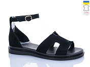 Босоножки Garti 0192 чорний замш от магазина Frison